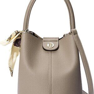 Vegan Leather Crossbody Bags for Women Bucket Handbag